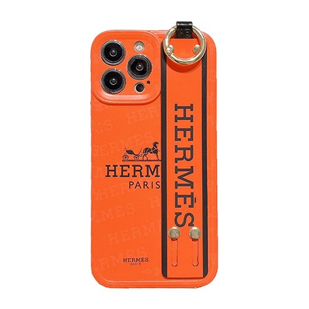 Hermes アイフォン 14 保護ケース 手首ストラップ付き