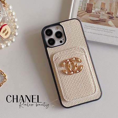 Chanel iphone12mini/12promaxケース金属ロゴ付き