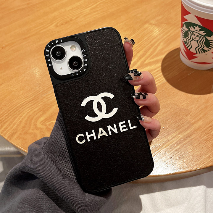 革製 chanel iPhone 13pro/13promax スマホケース