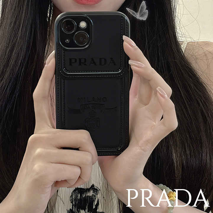 iphone 15プラス プラダ風 携帯ケース 